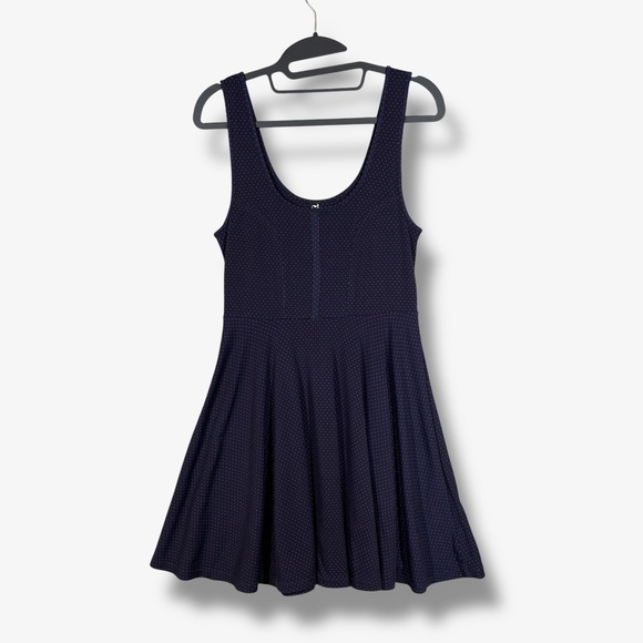 Free People Fit & Flare Mini Dress Womens S Polka Dot Rockabilly Casual Party - Picture 1 of 7
